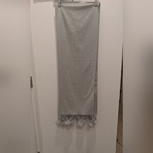 Elegant Gray Tassel Very Soft Scarf/Wrap